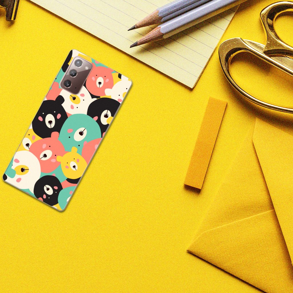 Samsung Note 20 Telefoonhoesje met Naam Bears B2C Telecom