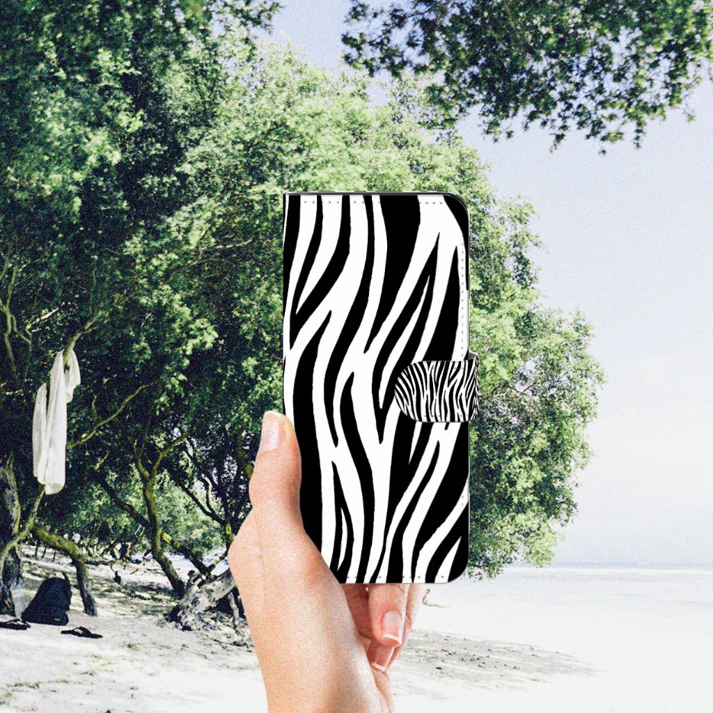 Motorola Moto G32 Telefoonhoesje met Pasjes Zebra