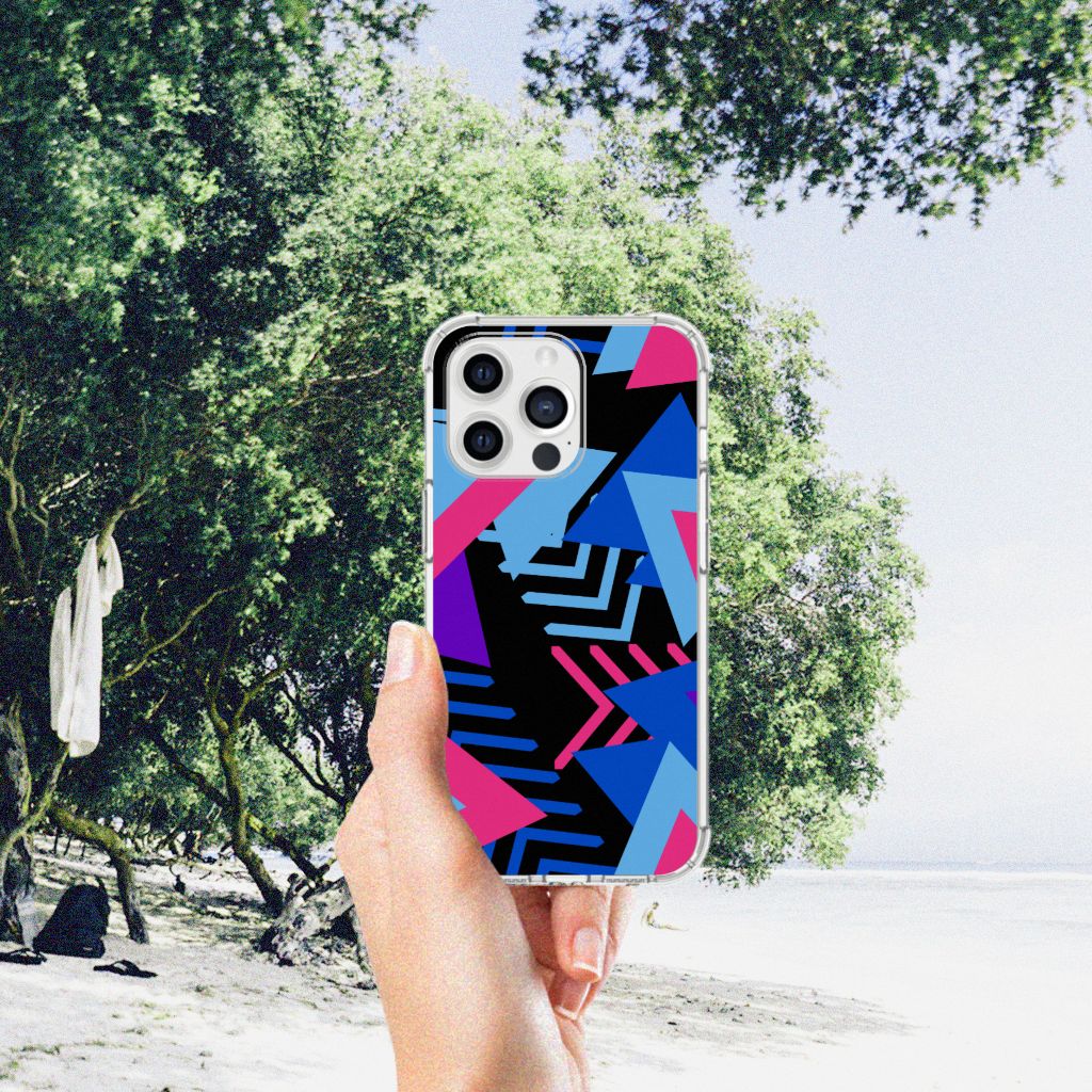 iPhone 13 Pro Max Shockproof Case Funky Triangle - B2C Telecom