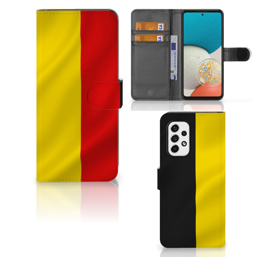 Samsung Galaxy A53 Bookstyle Case Belgische Vlag