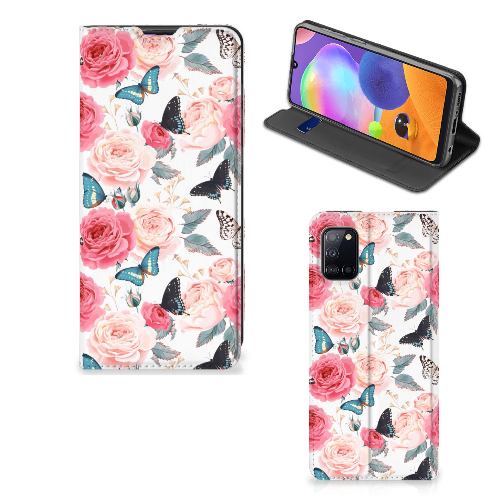Samsung Galaxy A31 Smart Cover Butterfly Roses - B2C Telecom