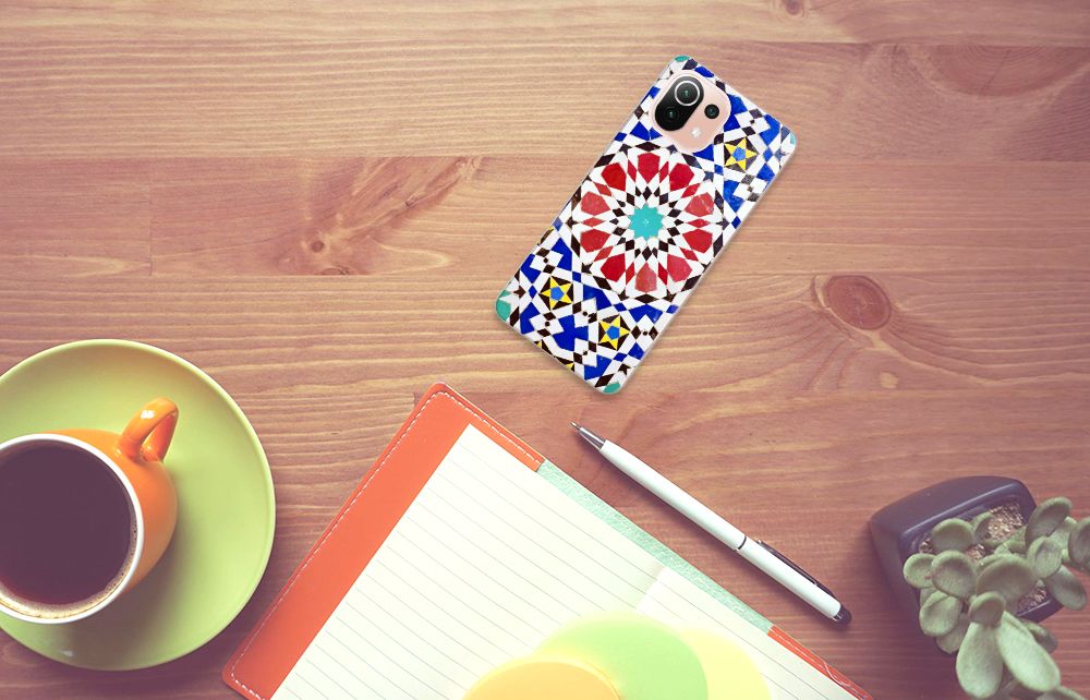 Xiaomi Mi 11 Lite | 11 Lite 5G NE TPU Siliconen Hoesje Mozaïek B2C Telecom