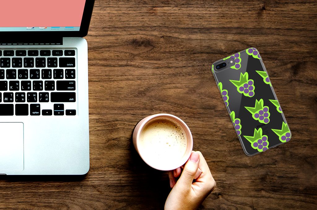 Apple iPhone 7 Plus | 8 Plus Siliconen Case Druiven