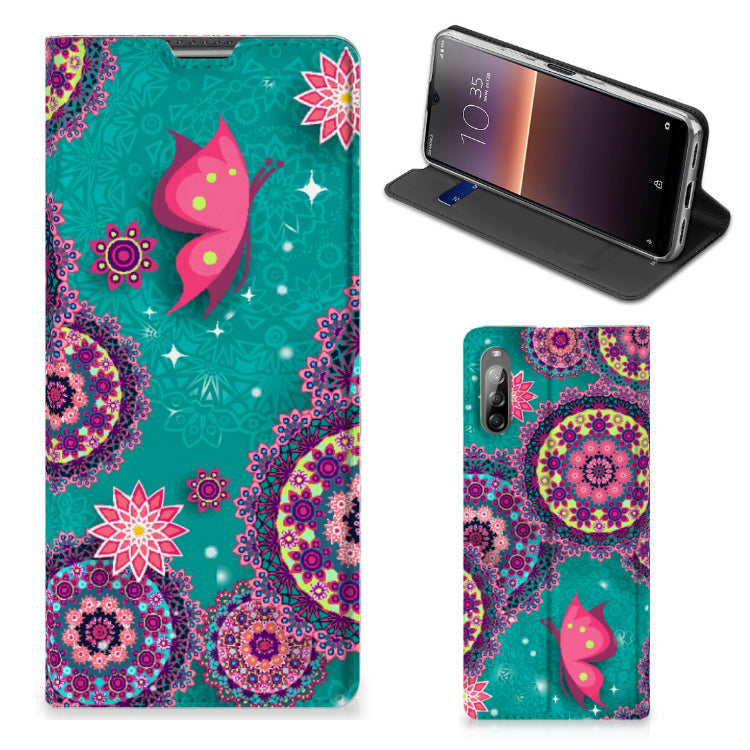 Sony Xperia L4 Bookcase Cirkels en Vlinders