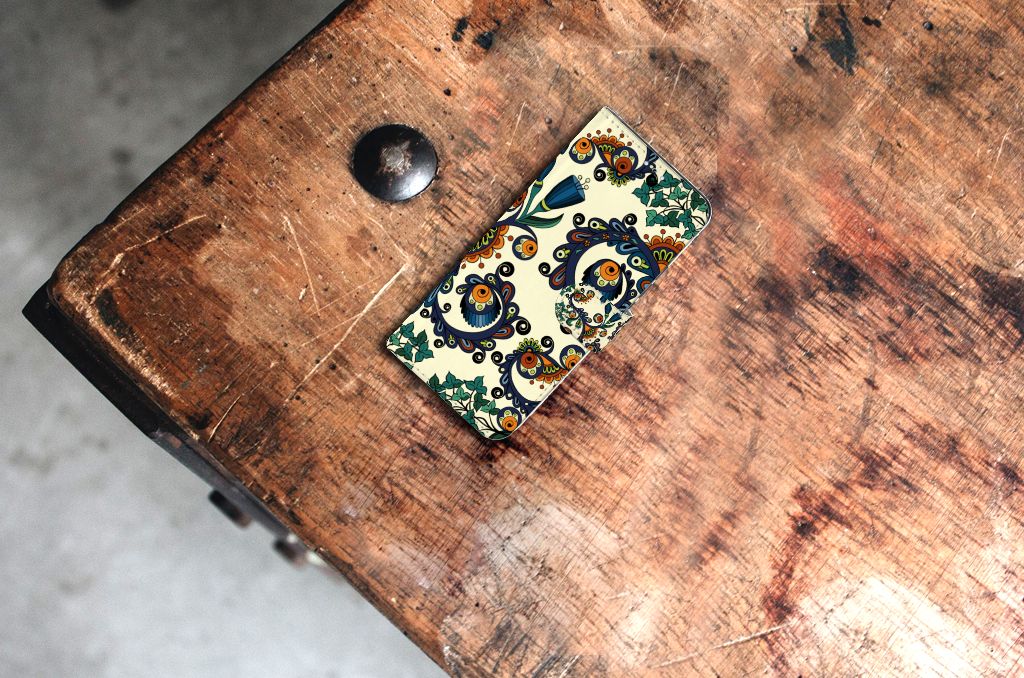 Wallet Case Samsung Galaxy S22 Plus Barok Flower