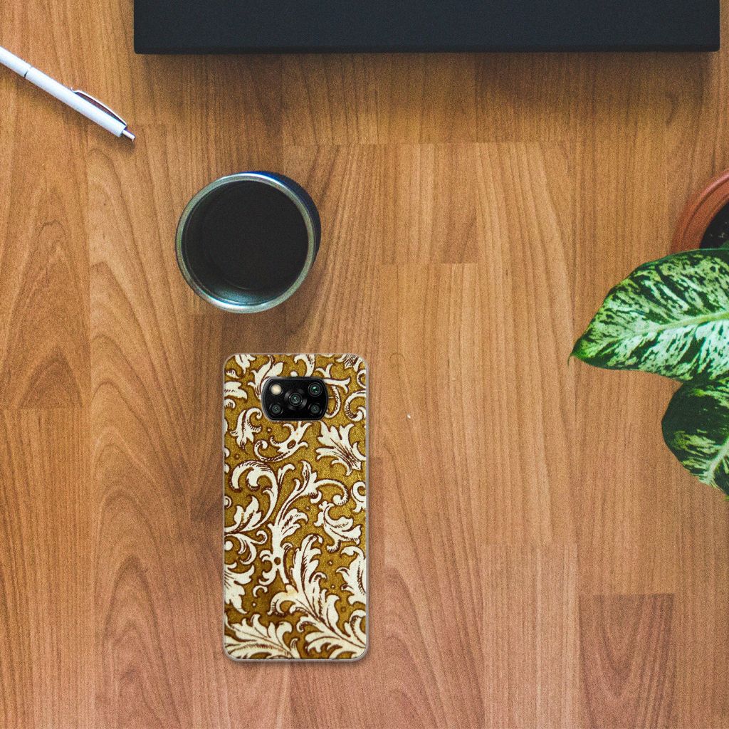 Siliconen Hoesje Xiaomi Poco X3 | Poco X3 Pro Barok Goud B2C Telecom