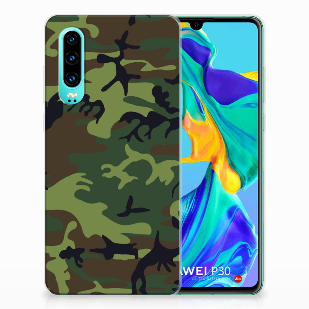 Huawei P30 TPU bumper Army Dark