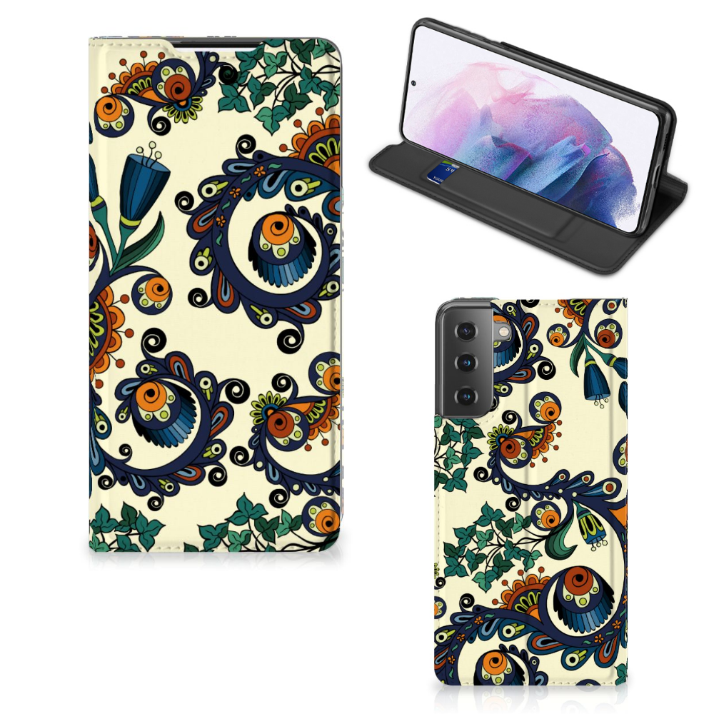 Telefoon Hoesje Samsung Galaxy S21 Plus Barok Flower - B2C Telecom