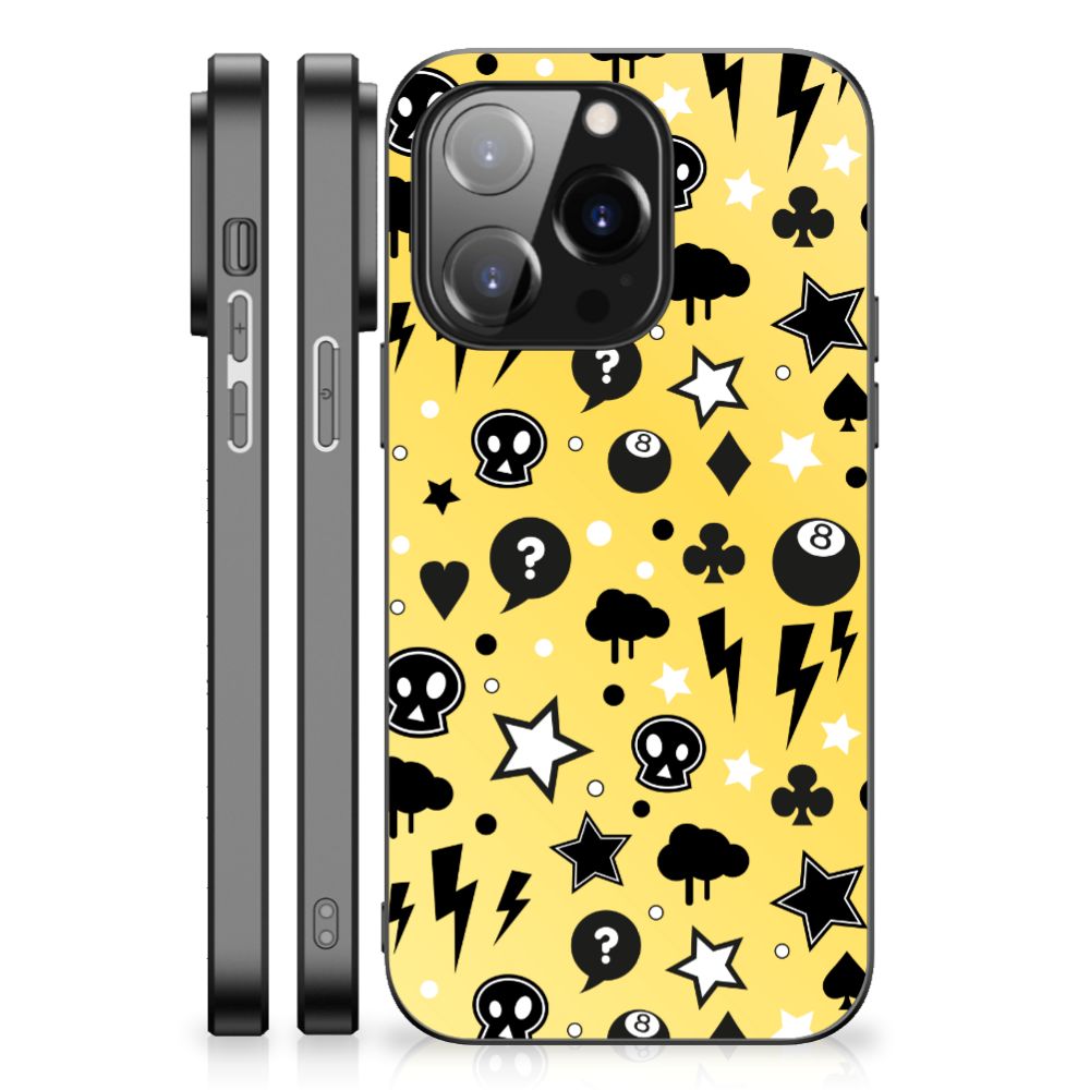 Telefoonhoesje iPhone 14 Pro Punk Geel B2C Telecom