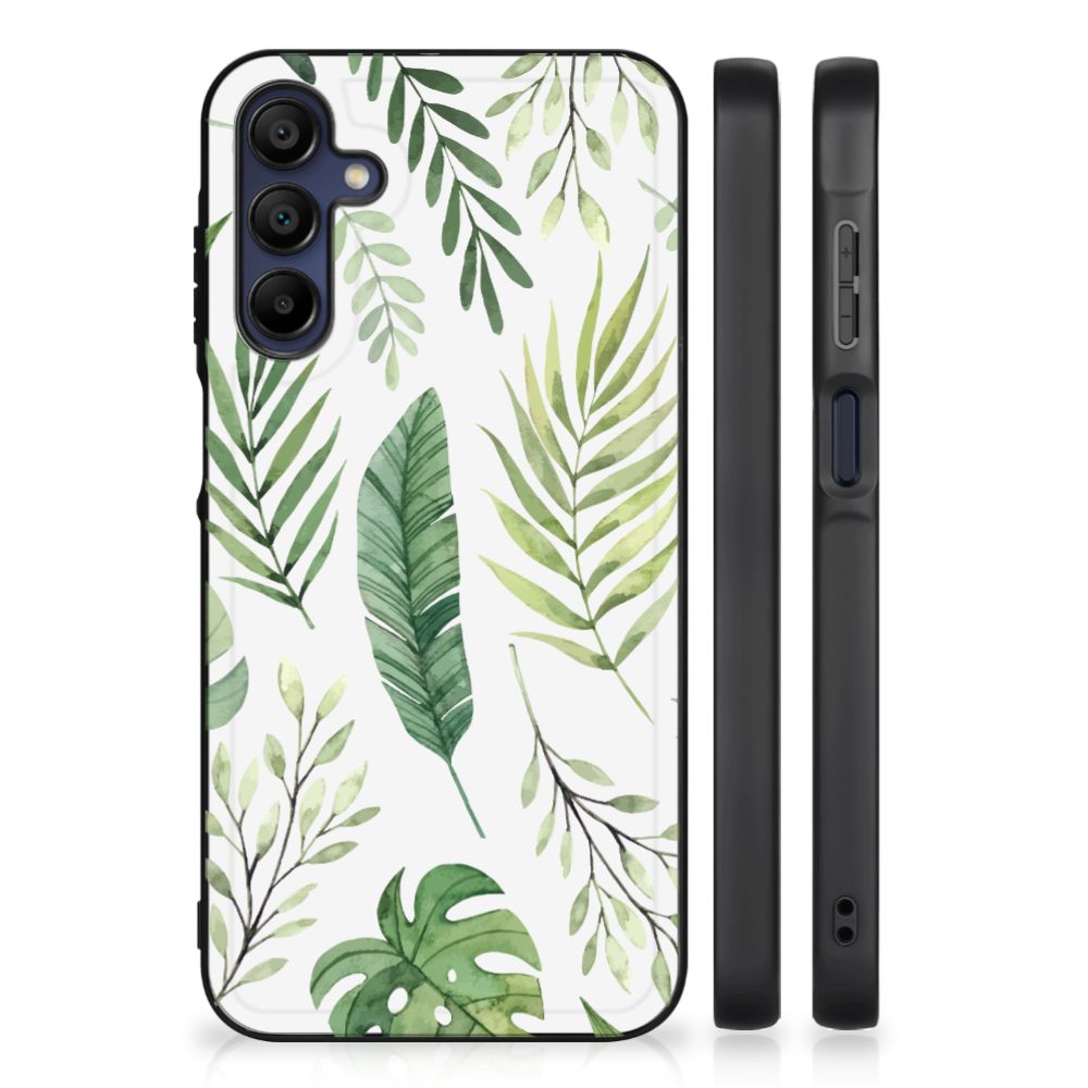 Samsung Galaxy A15 Bloemen Hoesje Leaves