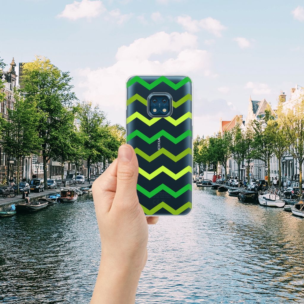 Nokia XR20 TPU bumper Zigzag Groen B2C Telecom