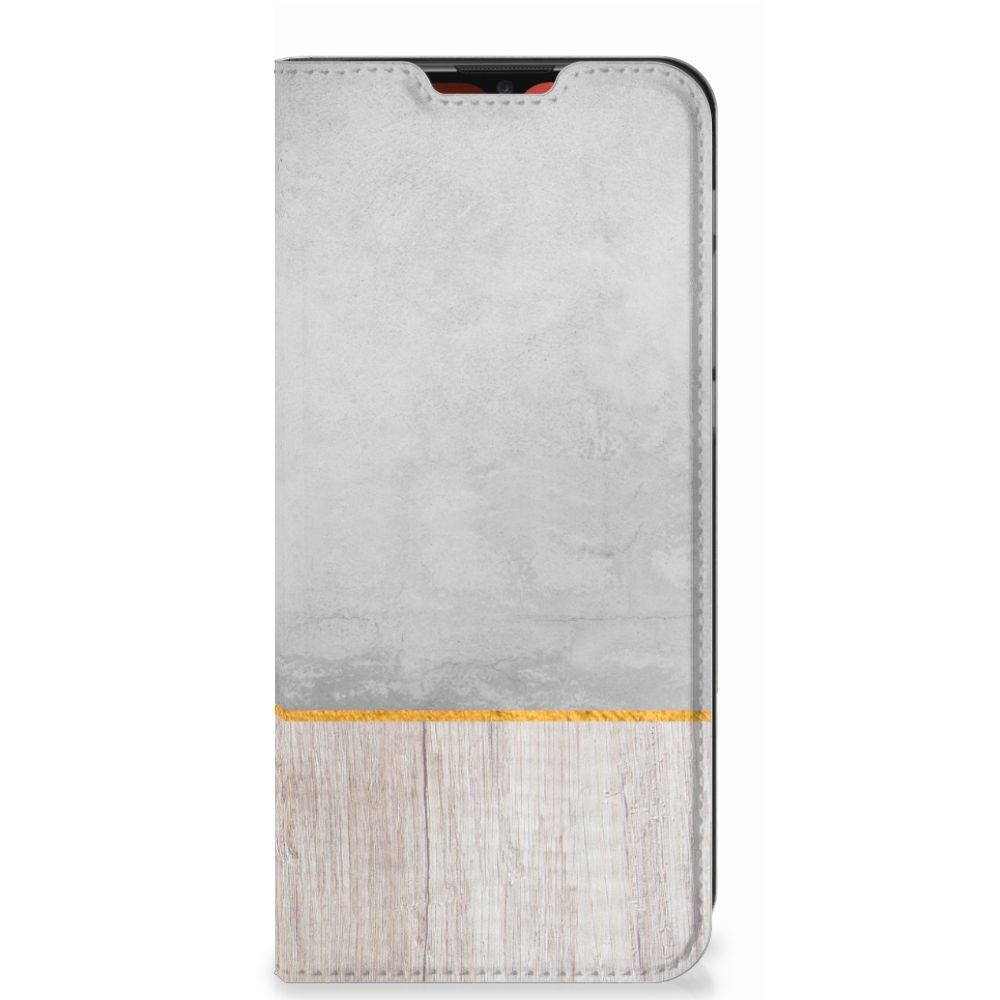 Motorola Moto E7 Power | E7i Power Book Wallet Case Wood Concrete - B2C Telecom