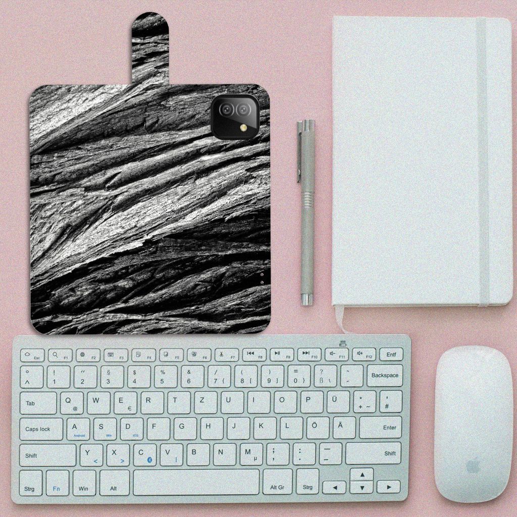 Book Style Case Samsung Galaxy A03 Boomschors Grijs