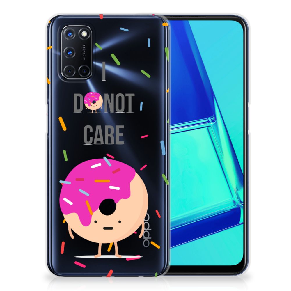 OPPO A52 | A72 Siliconen Case Donut Roze