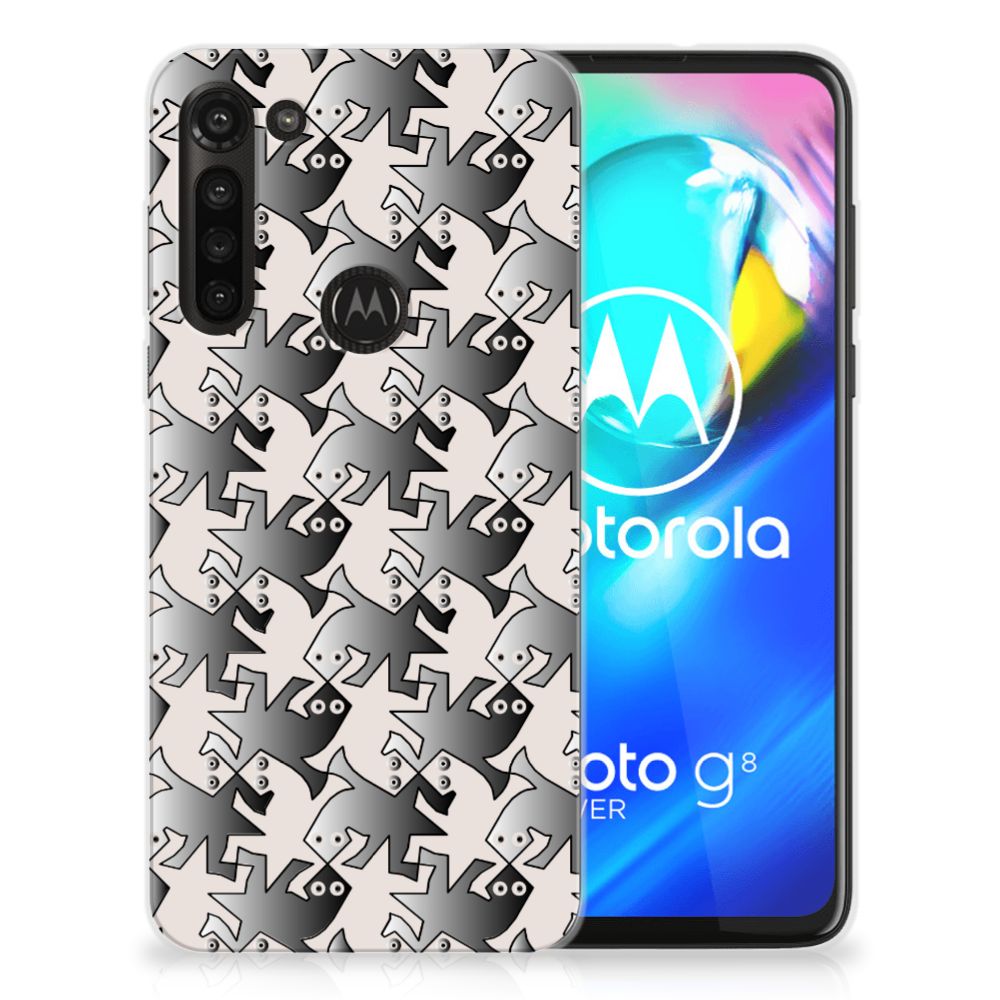Motorola Moto G8 Power TPU Hoesje Salamander Grey B2C Telecom