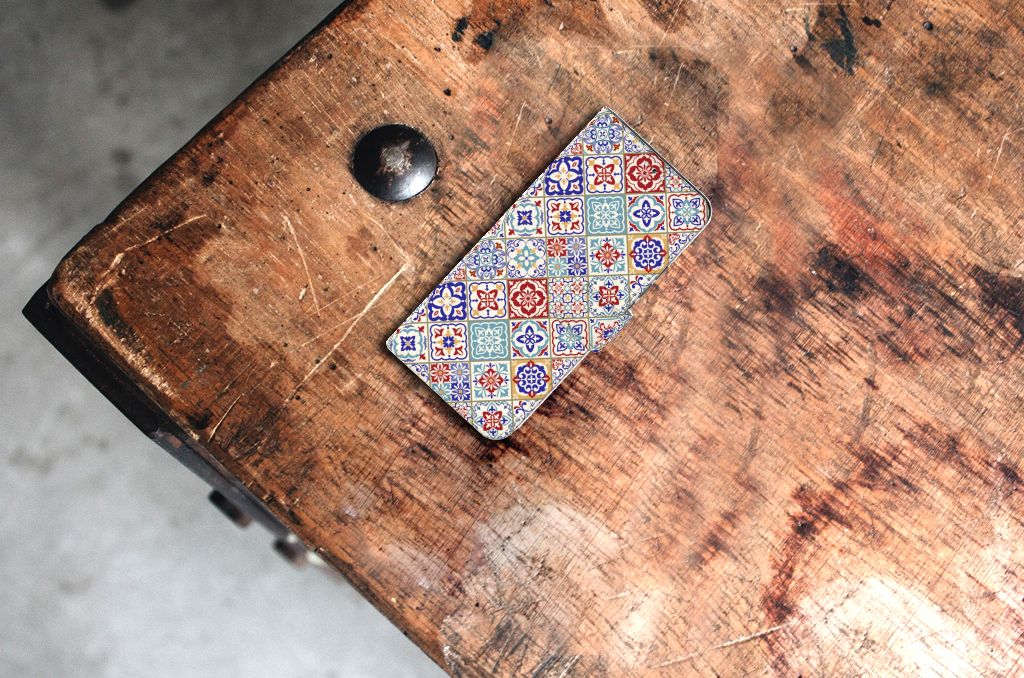 Samsung Galaxy S22 Plus Bookcase Tiles Color