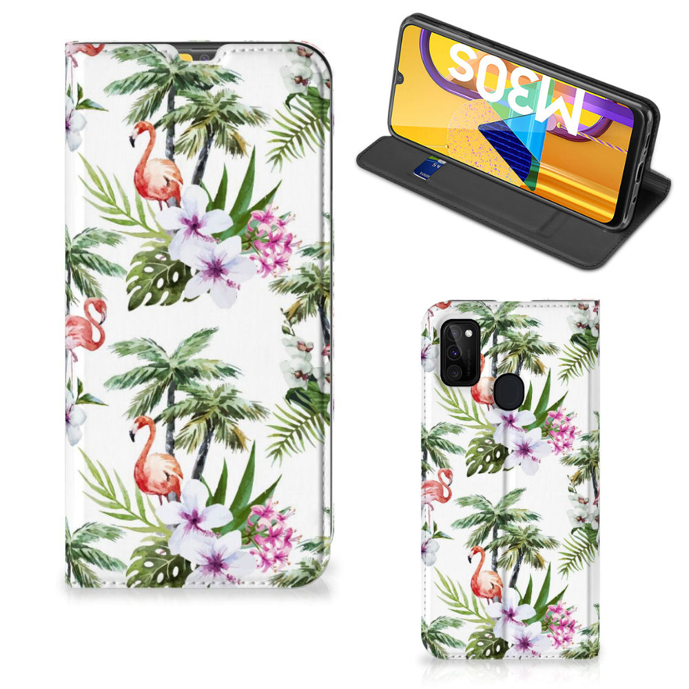 Samsung Galaxy M30s | M21 Hoesje maken Flamingo Palms