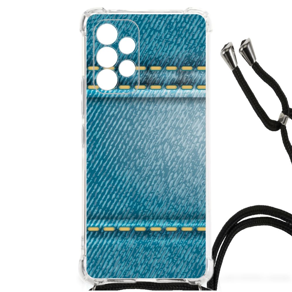 Samsung Galaxy A53 Anti Shock Bumper Case Jeans