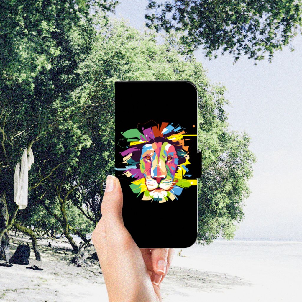 Motorola Moto G53 Leuk Hoesje Lion Color