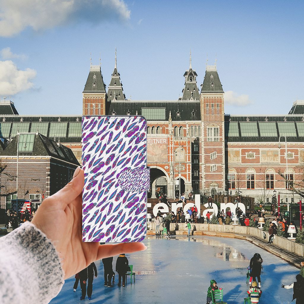 Huawei P10 Lite Telefoon Hoesje Feathers Color