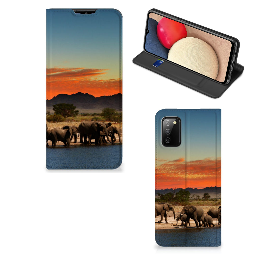 Samsung Galaxy M02s | A02s Hoesje maken Olifanten
