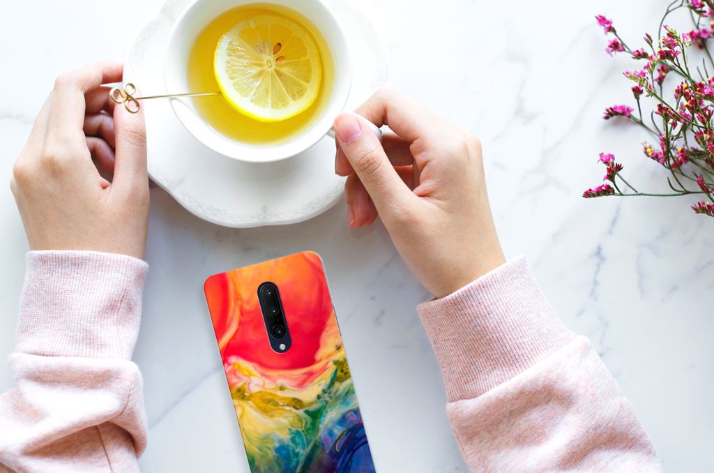 Hoesje maken OnePlus 7 Pro Watercolor Dark
