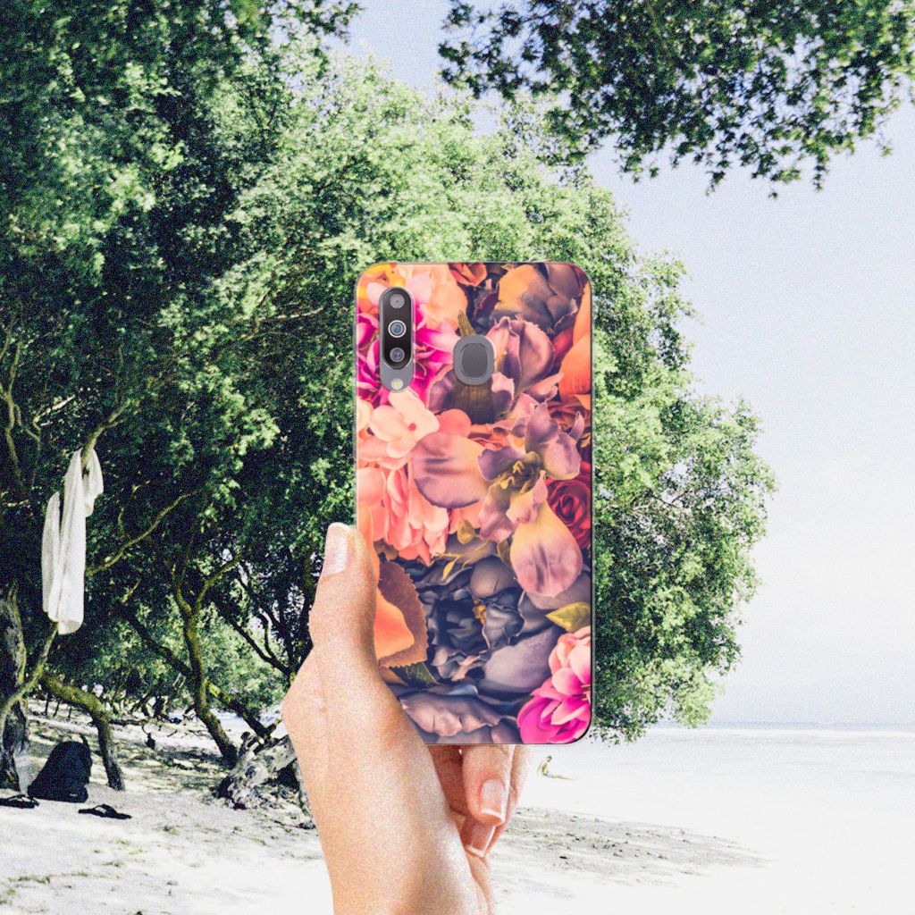 Samsung Galaxy M30 TPU Case Bosje Bloemen