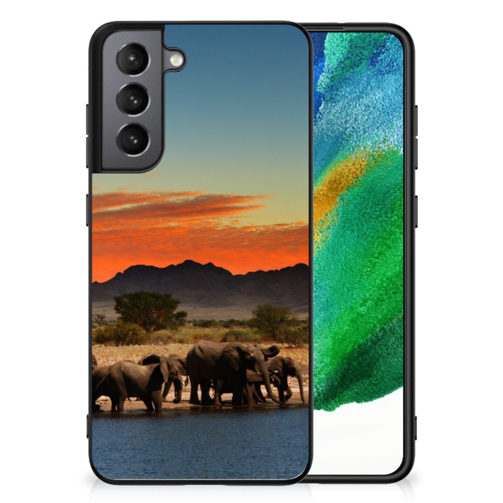 Samsung Galaxy S21FE Dierenprint Telefoonhoesje Olifanten