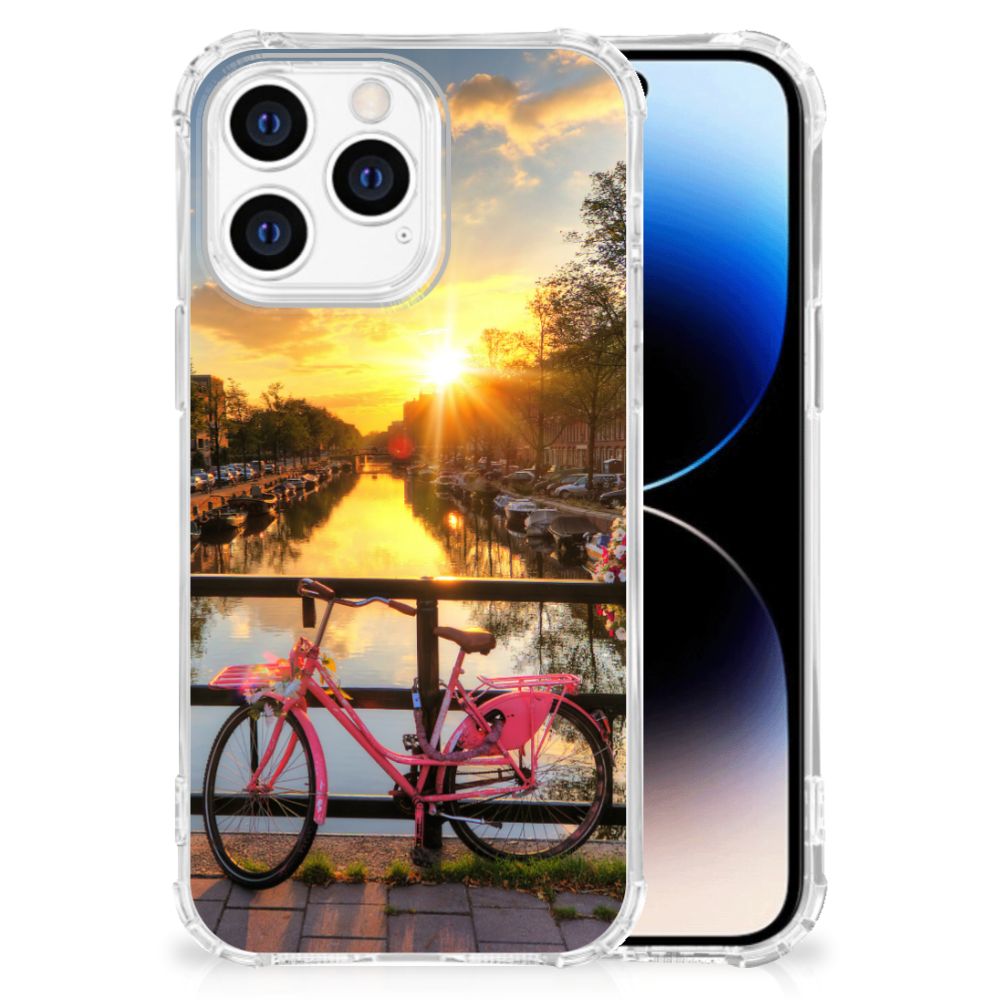 iPhone 14 Pro Telefoonhoesje met valbescherming Amsterdamse Grachten B2C Telecom