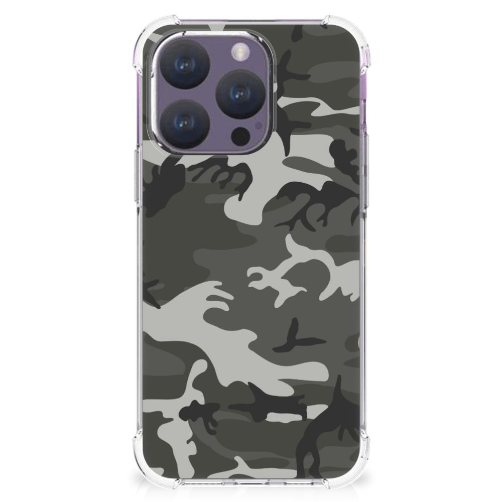 iPhone 15 Pro Doorzichtige Silicone Hoesje Army Light B2C Telecom