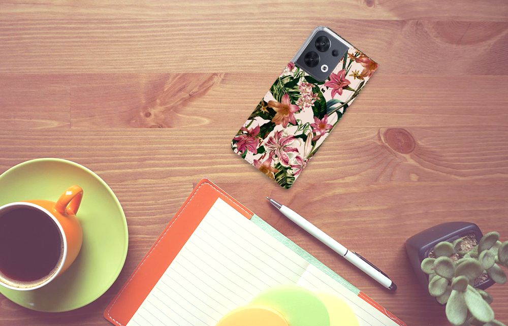OPPO Reno8 Smart Cover Flowers - B2C Telecom