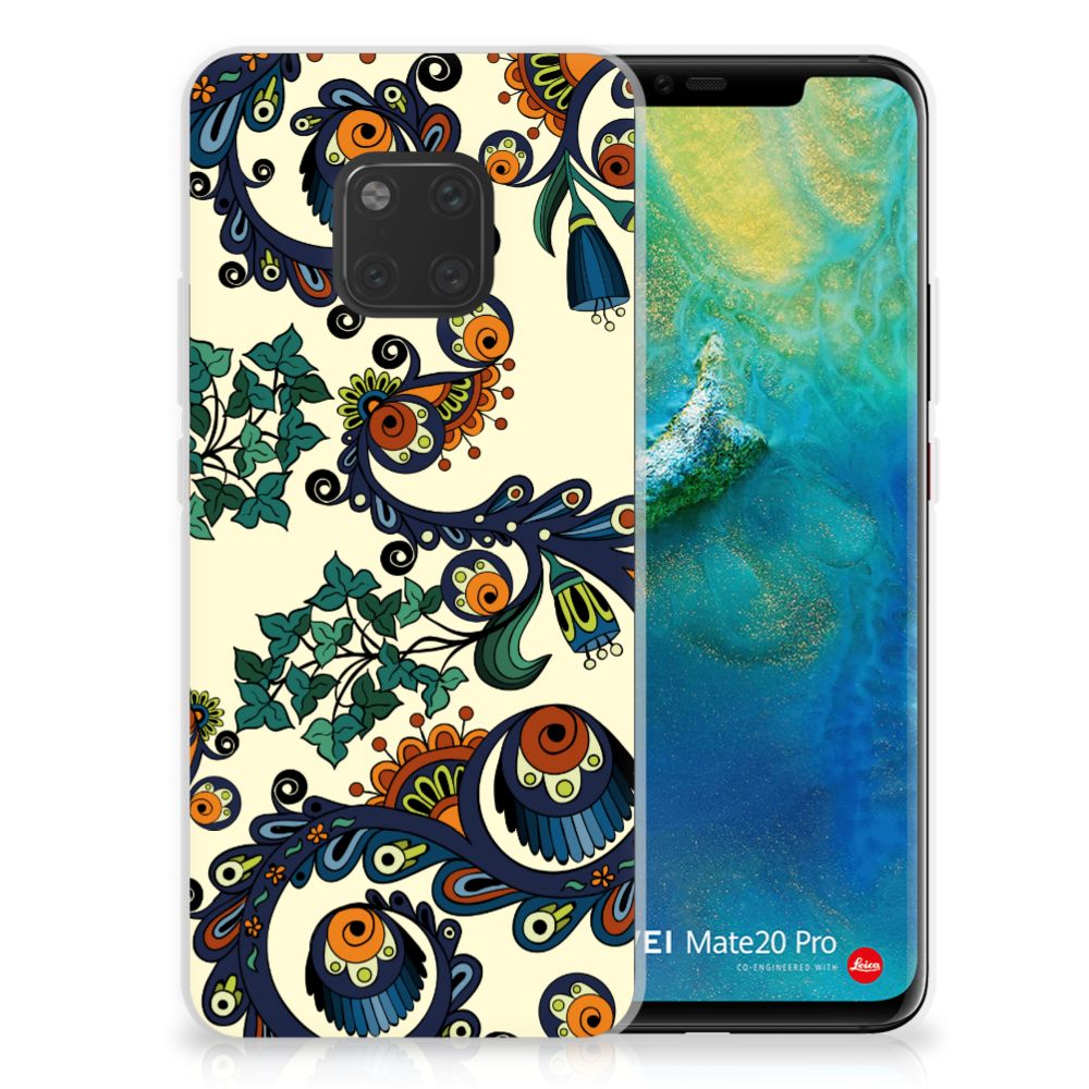 Siliconen Hoesje Huawei Mate 20 Pro Barok Flower