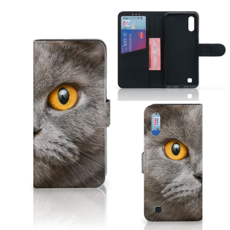 Telefoonhoesje met Pasjes Samsung Galaxy M10 Britse Korthaar