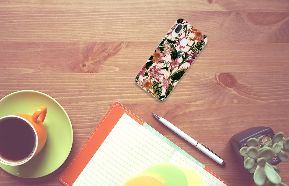 Samsung Galaxy A20e TPU Case Flowers