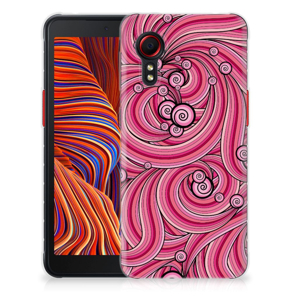 Samsung Galaxy Xcover 5 Hoesje maken Swirl Pink