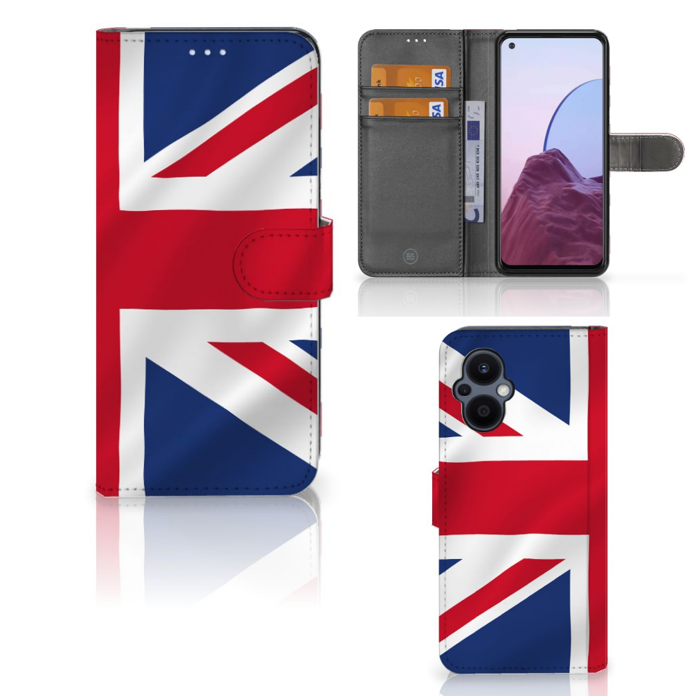 OPPO Reno 8 Lite | OnePlus Nord N20 Bookstyle Case Groot-Brittannië