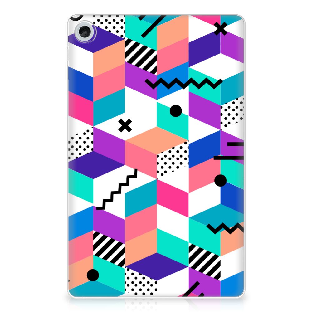 Lenovo Tab M10 Plus (3e generatie) Back Cover Blokken Kleurrijk - B2C Telecom