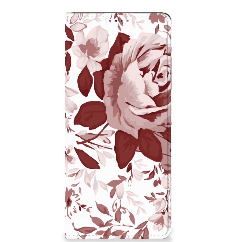 Bookcase Samsung Galaxy A22 5G Watercolor Flowers - B2C Telecom
