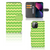 iPhone 13 Mini Telefoon Hoesje Waves Green met unieke groene en gele golven, trendy ontwerp voor bescherming.