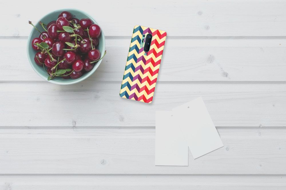 OnePlus 8 Pro TPU bumper Zigzag Multi Color B2C Telecom