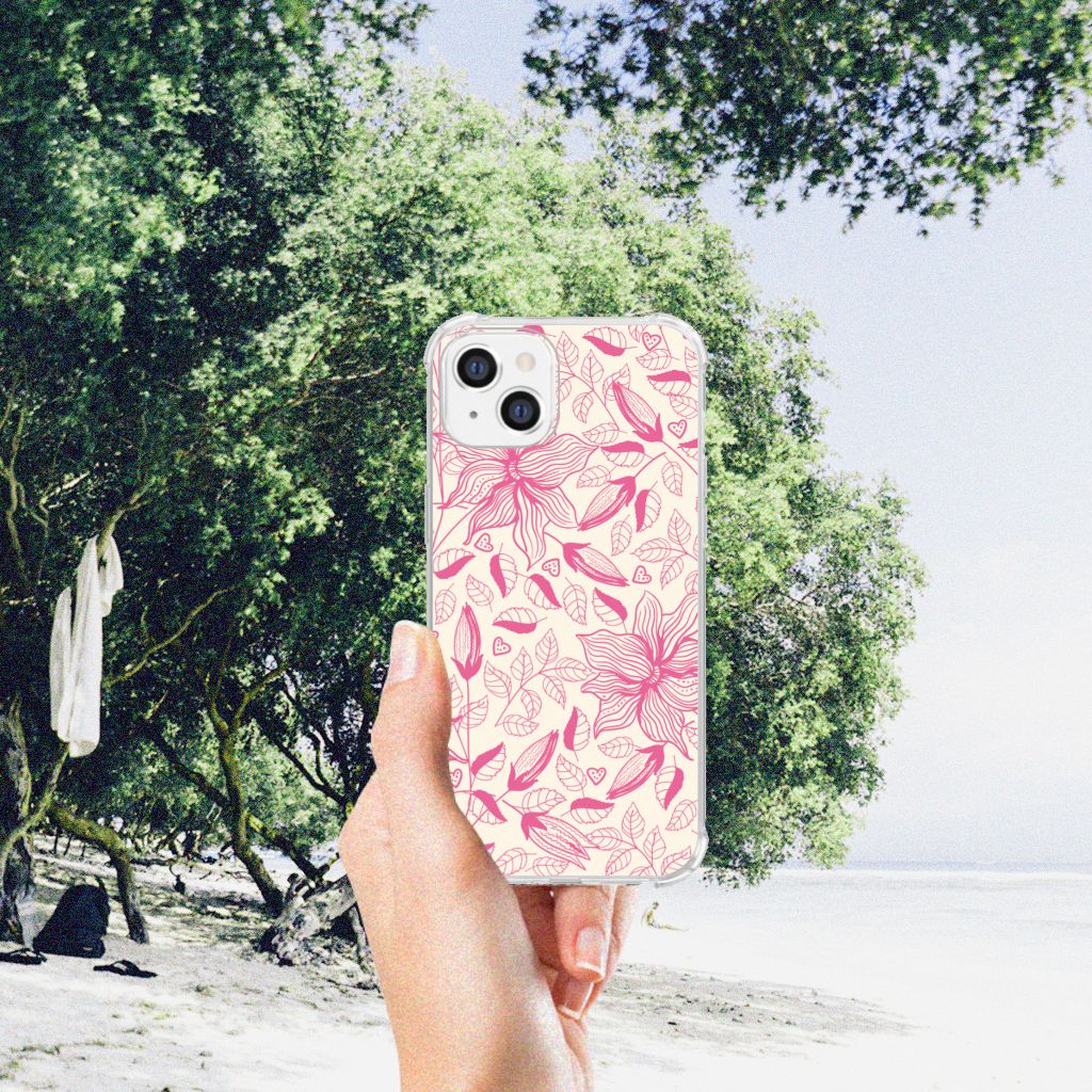 Apple iPhone 14 Plus Case Pink Flowers B2C Telecom