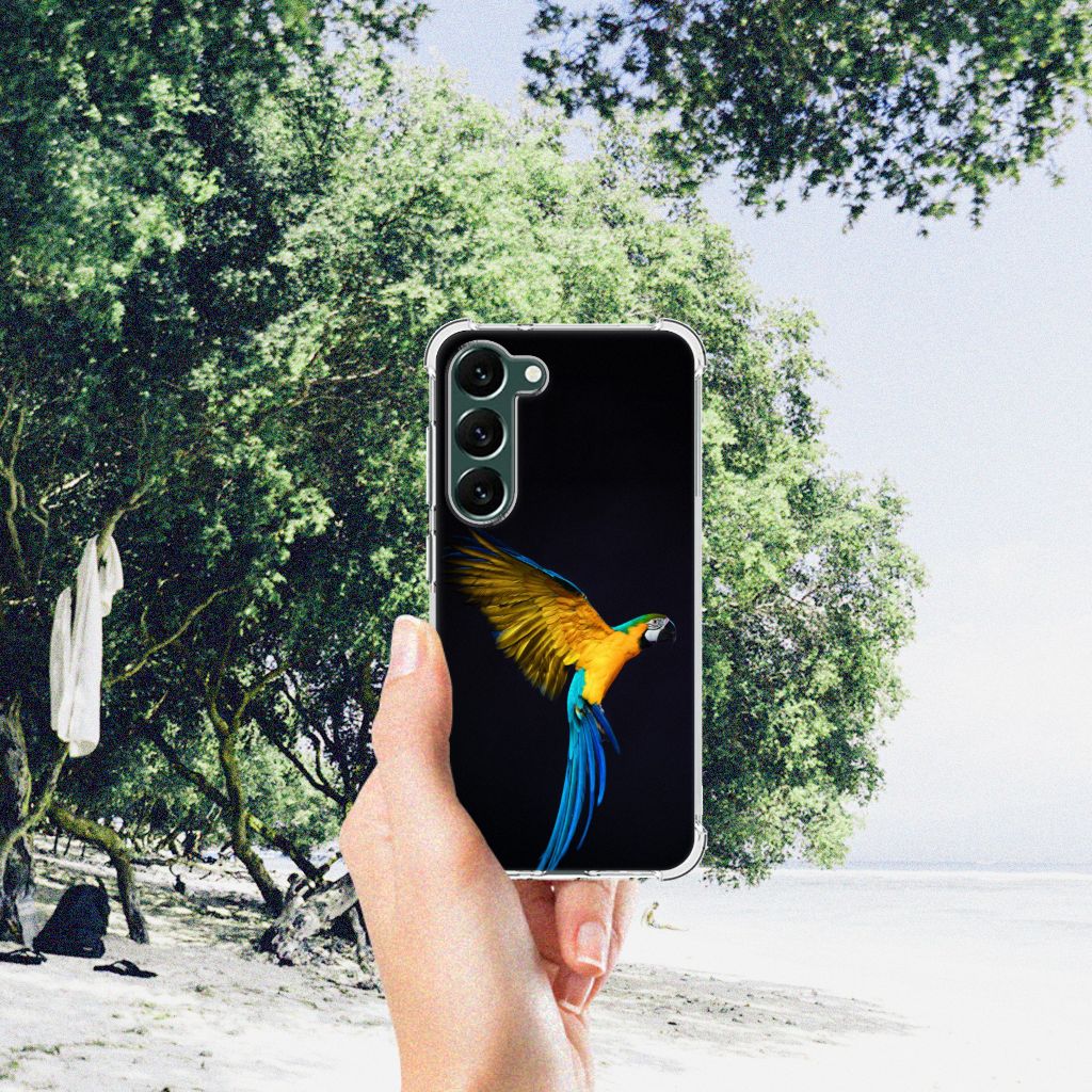 Samsung Galaxy S23 Plus Case Anti-shock Papegaai B2C Telecom