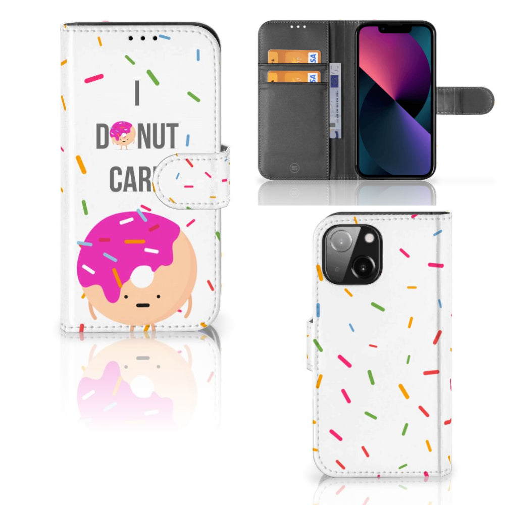 iPhone 13 Mini Book Cover Donut Roze
