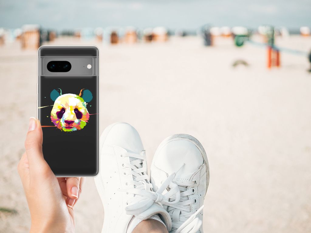 Google Pixel 7 Telefoonhoesje met Naam Panda Color B2C Telecom