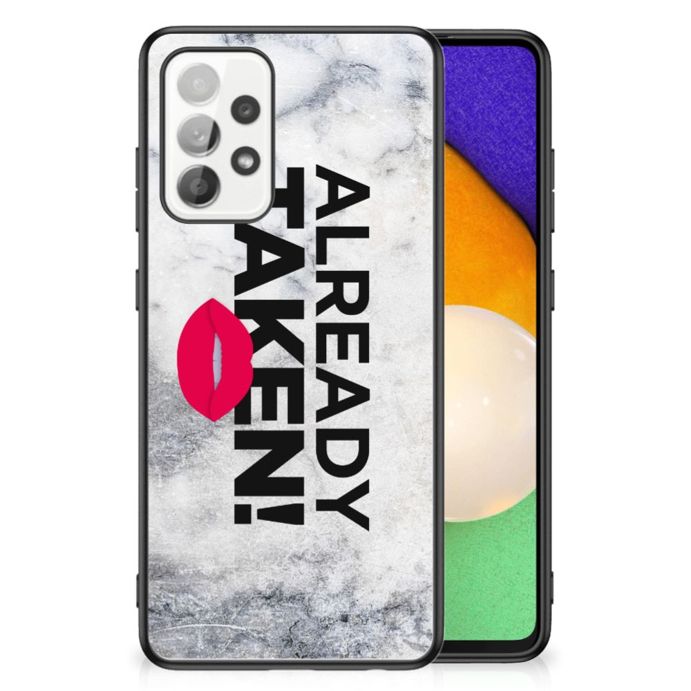 Samsung Galaxy A52 | A52s (5G/4G) Telefoon Hoesje met tekst Already Taken White B2C Telecom