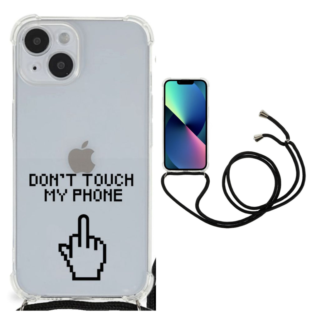 iPhone 14 Anti Shock Case Finger Don't Touch My Phone