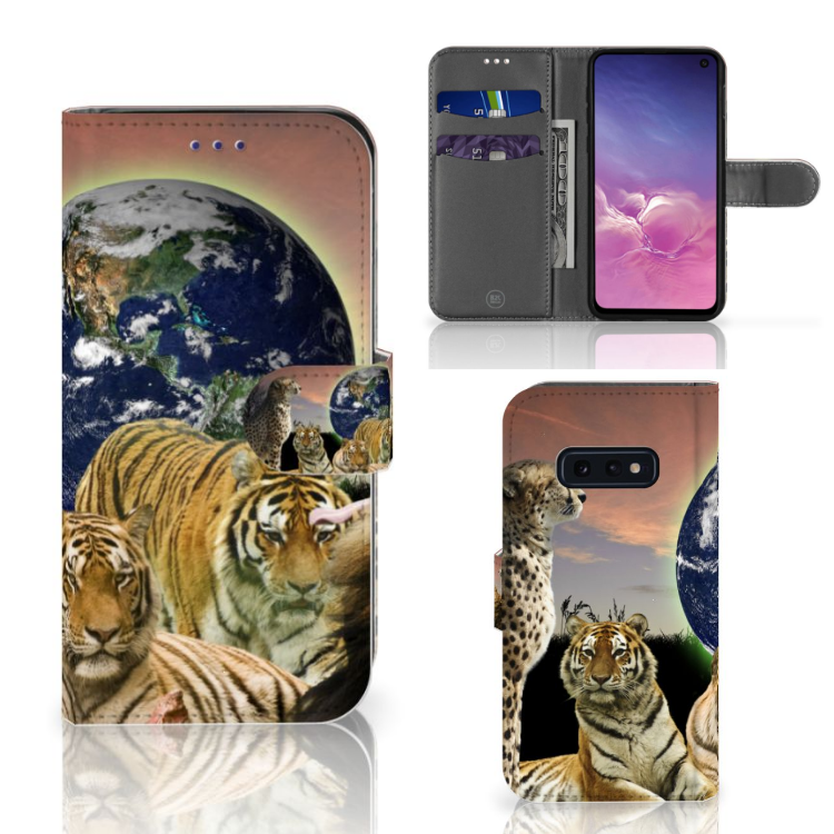 Samsung Galaxy S10e Telefoonhoesje met Pasjes Roofdieren