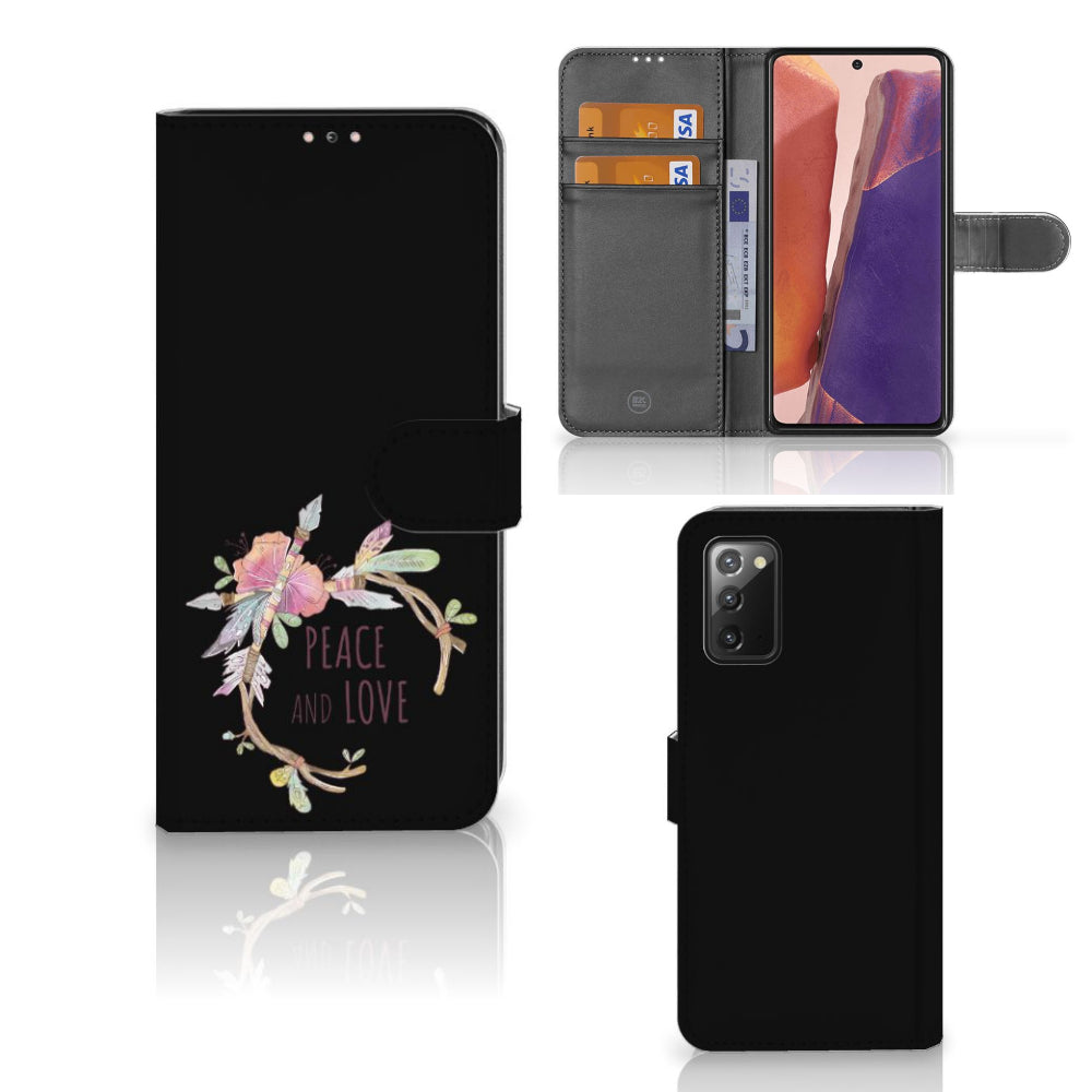 Samsung Galaxy Note 20 Leuk Hoesje Boho Text