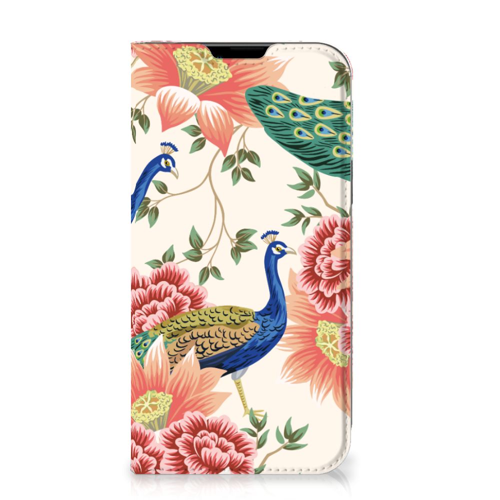Hoesje maken voor iPhone 14 Plus Pink Peacock