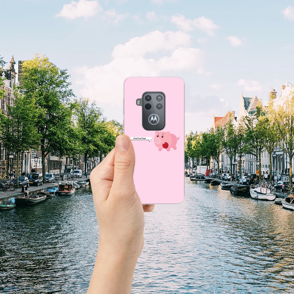Motorola One Zoom Telefoonhoesje met Naam Pig Mud